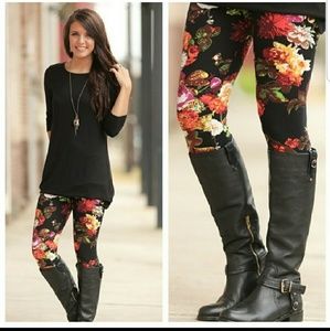 Boutique Floral Print Leggings